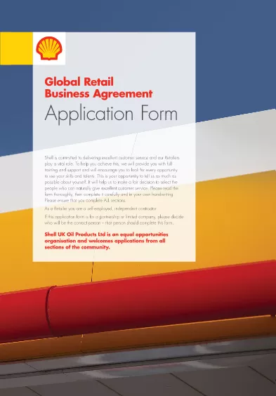 Retail Business Agreement Job Application Form