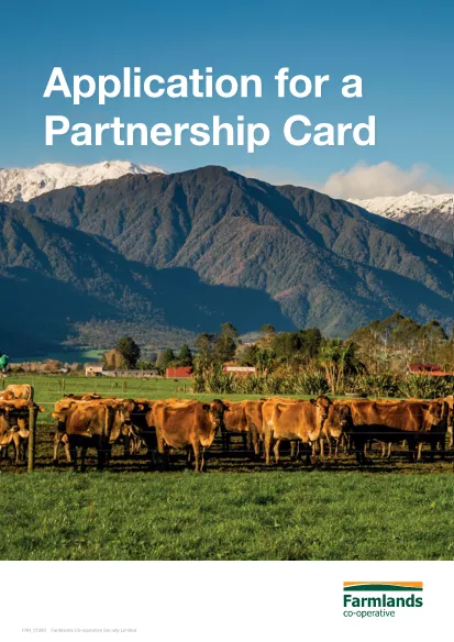 Partnership Card Application Form