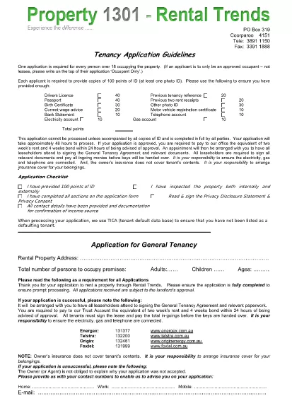 Ansökan om Residential Tenancy Form