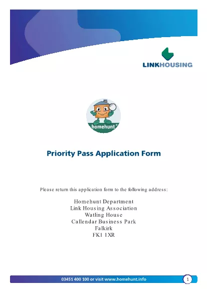 Medical Priority Pass Application Form